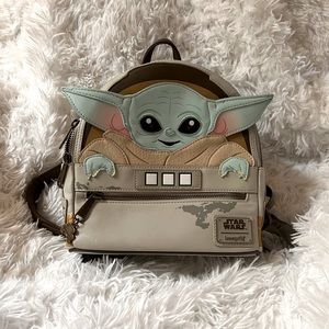 Loungefly mandalorian baby yoda.